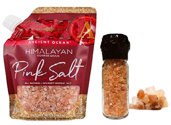 NEW EZ-pour 16oz Pink Himalayan Salt Bag with Refillable Grinder Questions & Answers